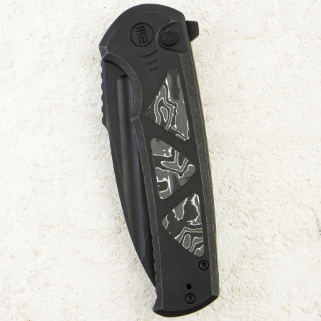 Нож WE Knife Sylox, Black Stonewashed, M390, Titanium/Carbon Black Handle, WE24027-1 Нож WE Knife Sylox, Black Stonewashed, M390, Titanium/Carbon Black Handle, WE24027-1