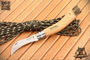 Нож грибника Opinel №8, Нержавеющая сталь, Бук, Блистер - складной туристические ножи из стали