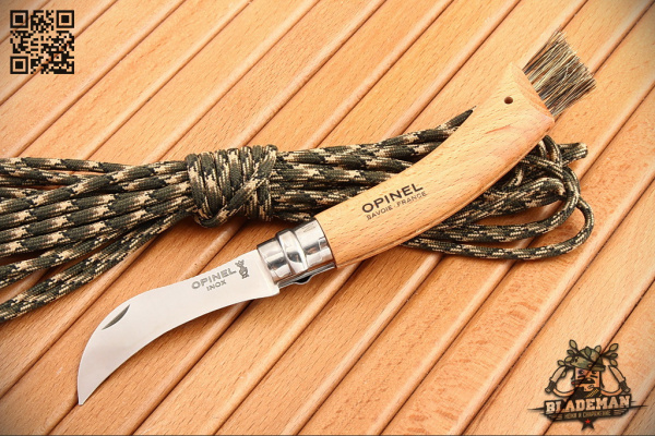 Нож грибника Opinel №8, Нержавеющая сталь, Бук - складной туристические ножи из стали