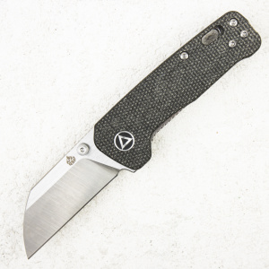 QSP Penguin MINI, 14C28N, Micarta Dark Brown QSP Penguin MINI, 14C28N, Micarta Dark Brown