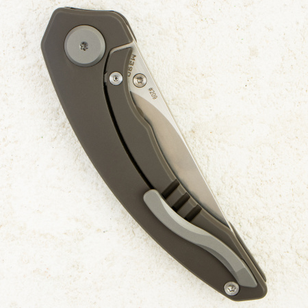 Нож Maxace YU, Bohler M390, Titanium Brown