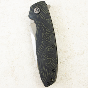 Нож Petrified Fish Terra, Satin, D2, G-Mascus Green/Black Handle, PFB01GRDMS Нож Petrified Fish Terra, Satin, D2, G-Mascus Green/Black Handle, PFB01GRDMS