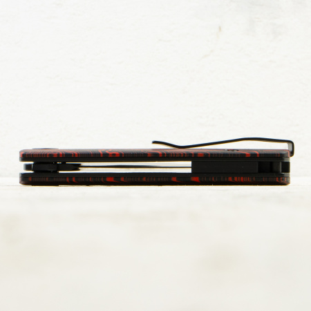Нож Petrified Fish Beluga, Black Stonewashed, 14C28N, Gmascus Red/Black Handle, PFP01XRDMW Нож Petrified Fish Beluga, Black Stonewashed, 14C28N, Gmascus Red/Black Handle, PFP01XRDMW