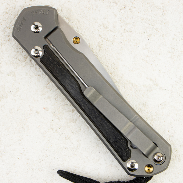 Нож Chris Reeve Large Sebenza 31 Inlay, Polished CPM MagnaCut, Titanium/Bog Oak Handle, L31-1136