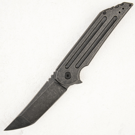 Нож Hoback Knives Kwaiback Black Fallout, 20CV, Titanium