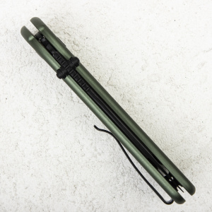 Нож CIVIVI Qubit Button Lock, Damascus, Aluminum Green, C22030E-DS1 Нож CIVIVI Qubit Button Lock, Damascus, Aluminum Green, C22030E-DS1