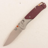 Нож Benchmade Bugout, S90V, Gray/Redstone Aluminum & Richlite Handle, 535-09
