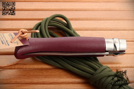 Нож Opinel №8 Trekking, Нержавеющая сталь, Бордовый - купить в интернет-магазине Blademan