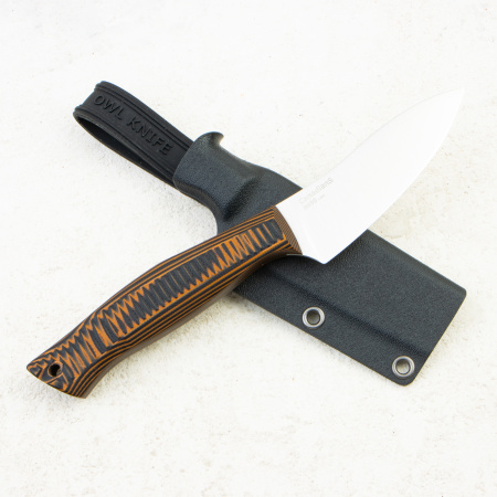 Нож OWL Canadian S F, N690 Cryo, G10 Black/Orange, Kydex