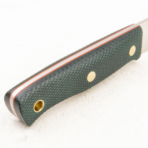 Нож Южный Крест Модель X, D2, Конвекс, Микарта изумруд, Насечка - купить в интернет-магазине Blademan