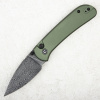 Нож CIVIVI Qubit Button Lock, Damascus, Aluminum Green, C22030E-DS1 Нож CIVIVI Qubit Button Lock, Damascus, Aluminum Green, C22030E-DS1