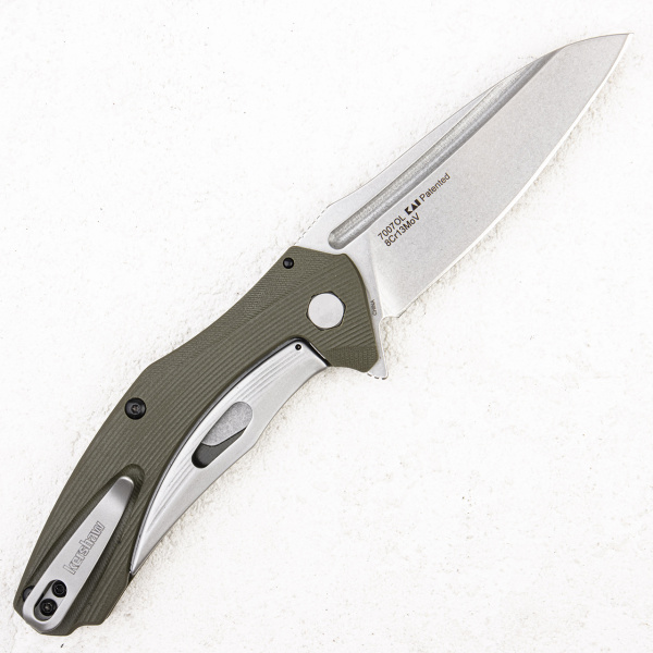 Нож Kershaw Natrix, Stonewash, Speedsafe, Olive