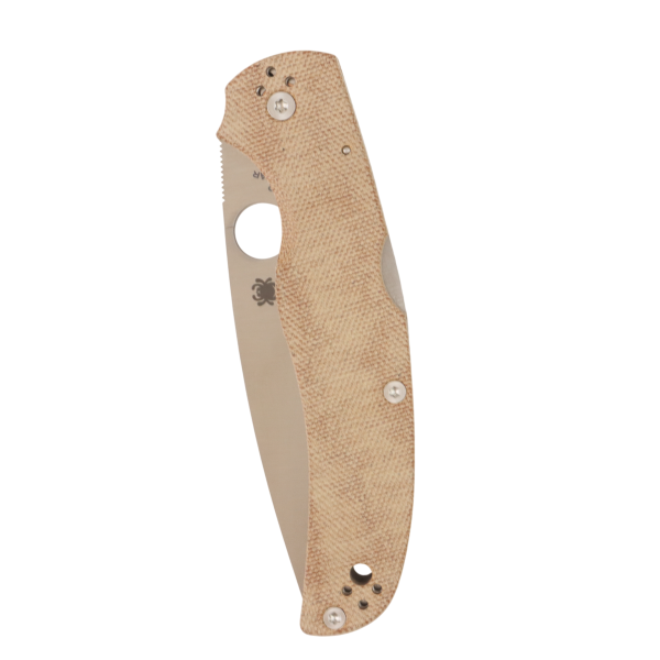 Нож Spyderco Native Chief, CPM Cru-Wear, Canvas Micarta Brown Handle, C244MPCW