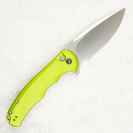 Нож CIVIVI Praxis Button Lock, Nitro-V, Green Aluminum Handle, C18026E-3
