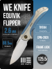Нож WE Knife Equivik Flipper Knife, CPM 20CV, Titanium Handle, WE23020-3