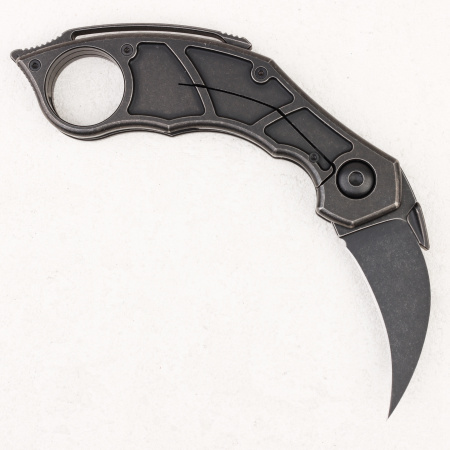Нож Quartermaster Murtaugh Karambit, S35VN Black, Titanium Black