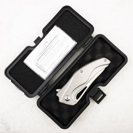 Нож Brous Blades Exo, D2 Satin, Titanium, BRB90