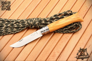 Нож Opinel №8, 12C27, Olive Wood, Деревянный футляр