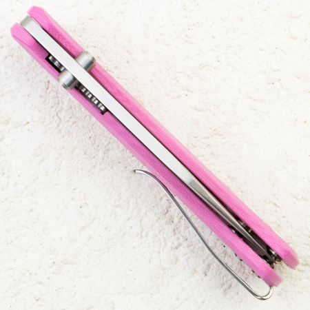 Нож QSP Canary Folder, 14C28N, White G10 Handle, QS150-H1