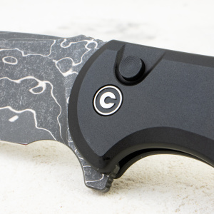 Нож CIVIVI Praxis Button Lock, Damascus, Black Aluminum Handle, C18026E-DS1 Нож CIVIVI Praxis Button Lock, Damascus, Black Aluminum Handle, C18026E-DS1