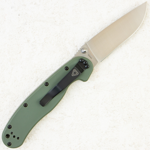 Нож Ontario Rat 1, D2, Satin, Olive Nylon, 8867OD