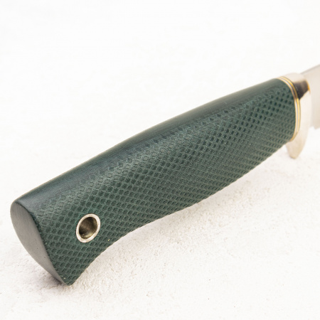 Нож Южный Крест Партнер Эксперт, Elmax, Конвекс, Микарта изумрудная, Насечка - купить в интернет-магазине Blademan