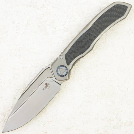 Нож Microtech Anax, M390, Titanium/Carbon Fiber Black Inlay, 190C-4