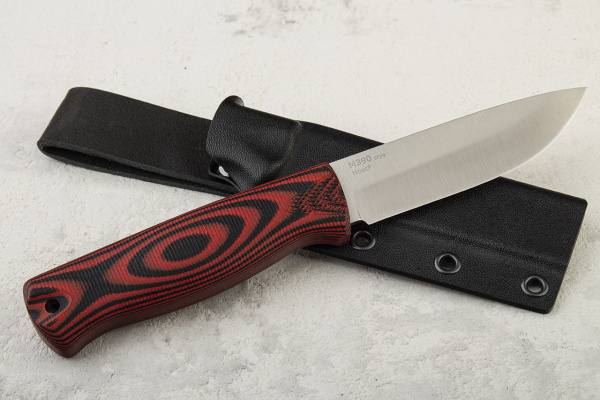 Нож OWL Hoot F, M390, G10 Black/Red, Kydex - купить в интернет-магазине Blademan