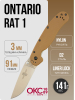 Нож Ontario Rat 1, D2, Satin, Coyote Brown Nylon, 8867CB Нож Ontario Rat 1, D2, Satin, Coyote Brown Nylon, 8867CB