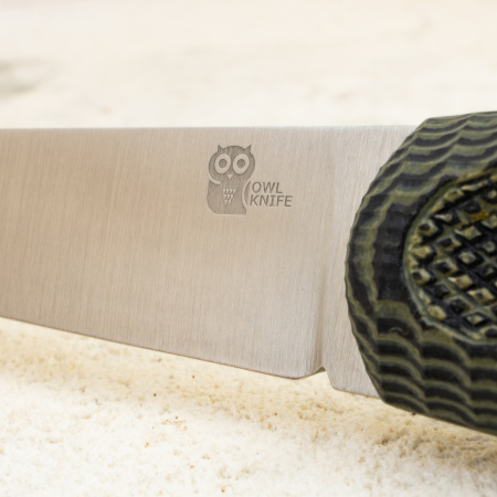 Нож OWL North XS F, CROMAX Cryo, G10 Black/Olive, Kydex