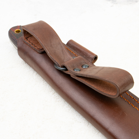 Нож Южный Крест Модель X, CPR, Микарта Красно-Черная, Насечка - купить в интернет-магазине Blademan