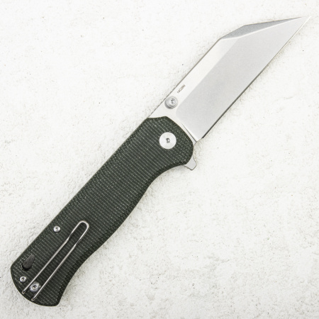 Нож QSP Swordfish Button Lock, 14C28N, Micarta Green Нож QSP Swordfish Button Lock, 14C28N, Micarta Green - купить в интернет-магазине Blademan