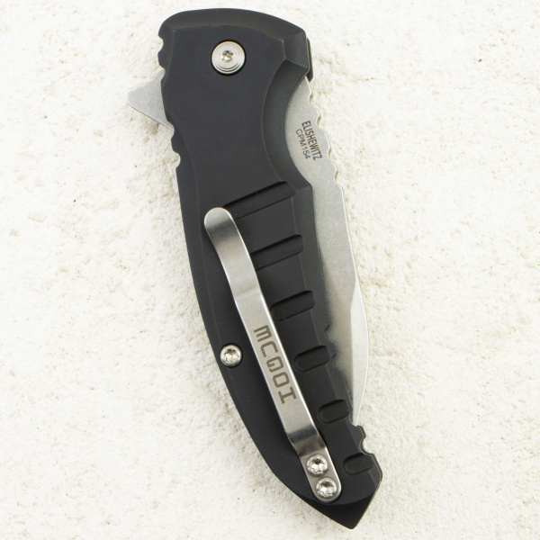 Нож Hogue X1-MicroFlip Wharncliffe, CPM 154, Aluminum Black, 24160