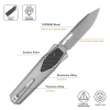 Нож Remette Swordfish Tanto, 14C28N, Titanium/Carbon Black Inlay Handle, ZL103C2