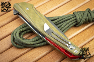 Нож Maxace Ranger, Assab XW42, Micarta Green - складной туристические ножи из стали Нож Maxace Ranger, Assab XW42, Micarta Green - складной туристические ножи из стали