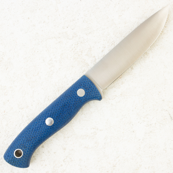 Нож Южный Крест Шершень L, VG-10, Convex, Micarta Синяя, Насечка, 233