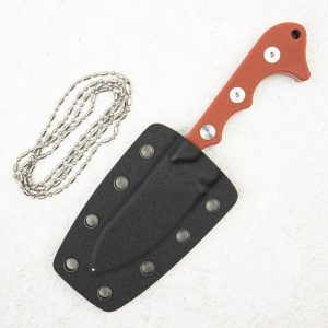 Шейный нож QSP Neckmuk, D2, G10 Red, QS125-G