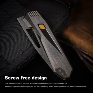 Нож Remette-RT Agile Peregrine Falcon, DLC, M390, Titanium Black Handle, RTCZ-B - складной туристические ножи из стали Нож Remette-RT Agile Peregrine Falcon, DLC, M390, Titanium Black Handle, RTCZ-B - складной туристические ножи из стали