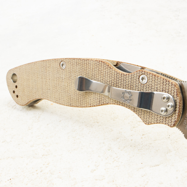 Нож Spyderco Military 2, CPM Cru-Wear, Canvas Micarta Brown, C36MPCW2