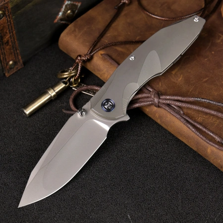 Нож Remette Cool Whale, M390, Titanium Gray Handle, RTCL-T2