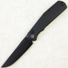 Нож Petrified Fish Lis, Black Stonewashed, 10Cr15CoMov, G10 Black Handle, PFP14DDW