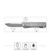 Нож Remette Sharp Leopard, M390, Titanium Handle with Carbon Black, ZL301E