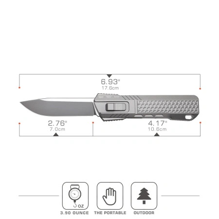 Нож Remette Sharp Leopard, M390, Titanium Handle with Carbon Black, ZL301E
