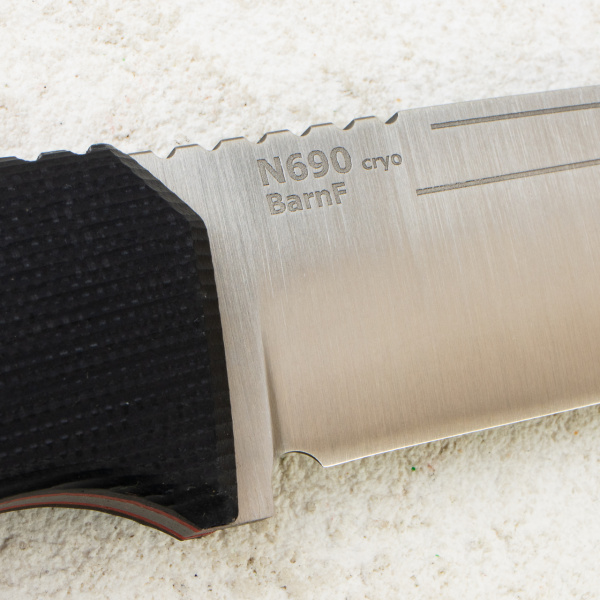  Нож OWL Barn F, N690 Cryo, G10 BK/RD, Kydex BK/CL	