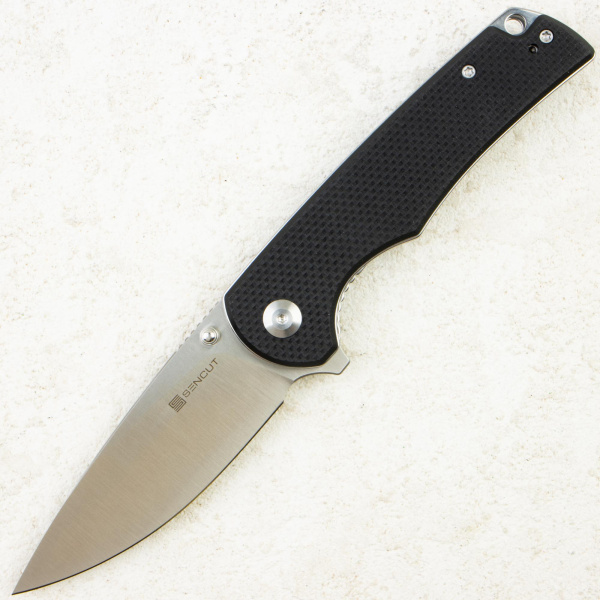 Нож SENCUT Praktisk, Satin, 9Cr18MoV, Coarse G10 Black Handle, S24019-1