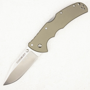 Нож Cold Steel Code 4, Clip Point, S35VN, 6061 Aluminum, CS58PC - складной туристические ножи из стали Нож Cold Steel Code 4, Clip Point, S35VN, 6061 Aluminum, CS58PC - складной туристические ножи из стали