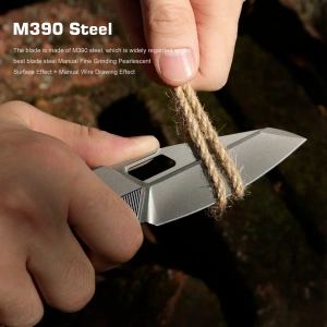 Нож Remette Woodpecker, M390, Titanium Gray Handle, RTWP-T Нож Remette Woodpecker, M390, Titanium Gray Handle, RTWP-T