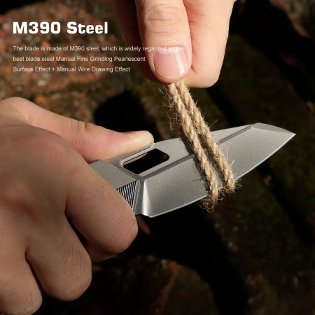 Нож Remette Woodpecker, M390, Titanium Gray Handle, RTWP-T Нож Remette Woodpecker, M390, Titanium Gray Handle, RTWP-T