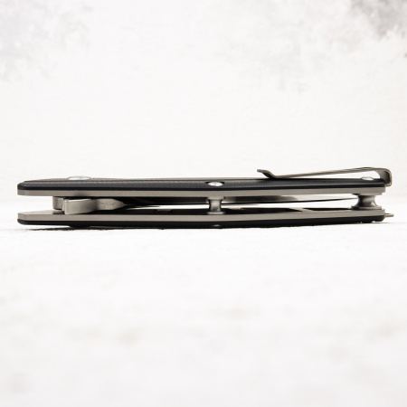 Нож Brous Blades Mini Division Flipper, D2 Satin, G10/Titanium Black