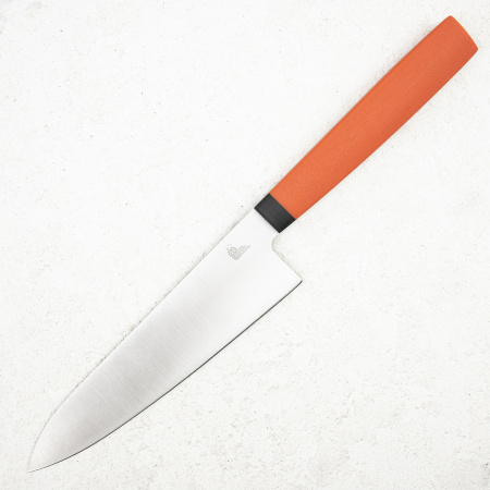 Нож мини шеф OWL CH160 F, N690 Cryo, G10 Orange